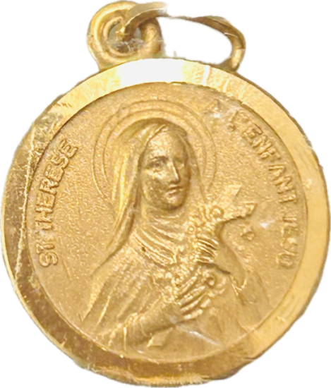 MEDAILLE HL. THERESE VON LISIEUX 333 er gold